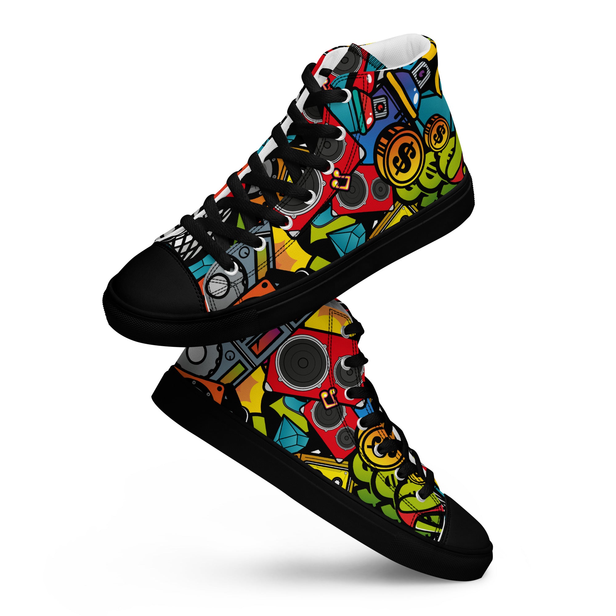 Urban Style Men's high top canvas shoes