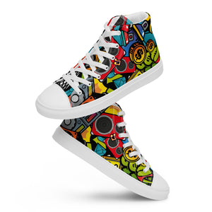Urban Style Men's high top canvas shoes