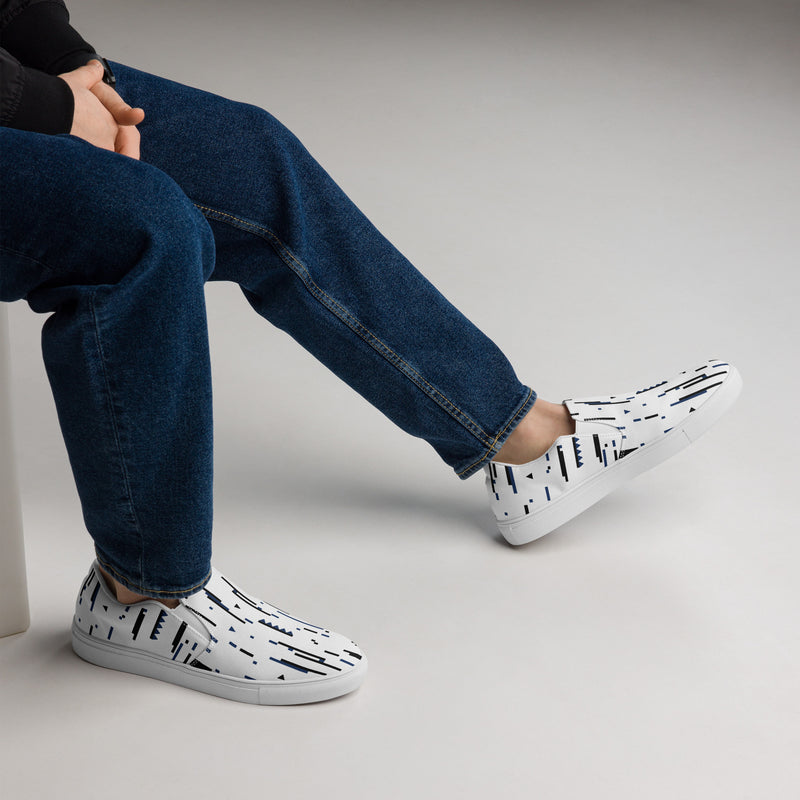 Pixel Pace Men's slip-on canvas shoes