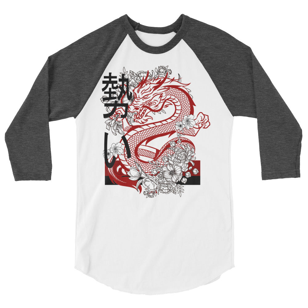 Dragon 3/4 sleeve raglan Men's shirt
